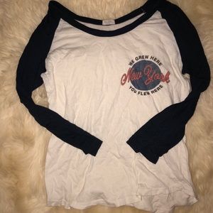 Rare brandy Melville New York baseballl tee!